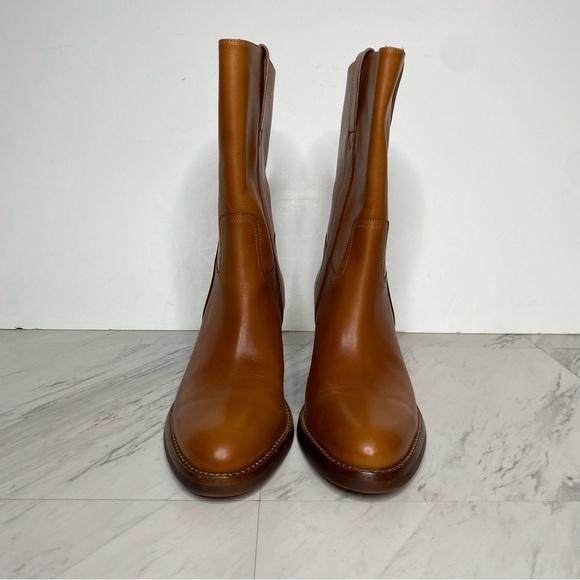 Jeffrey Campbell Desert Western Brown Leather Heeled Boot 8 1/2 - Picture 2 of 15